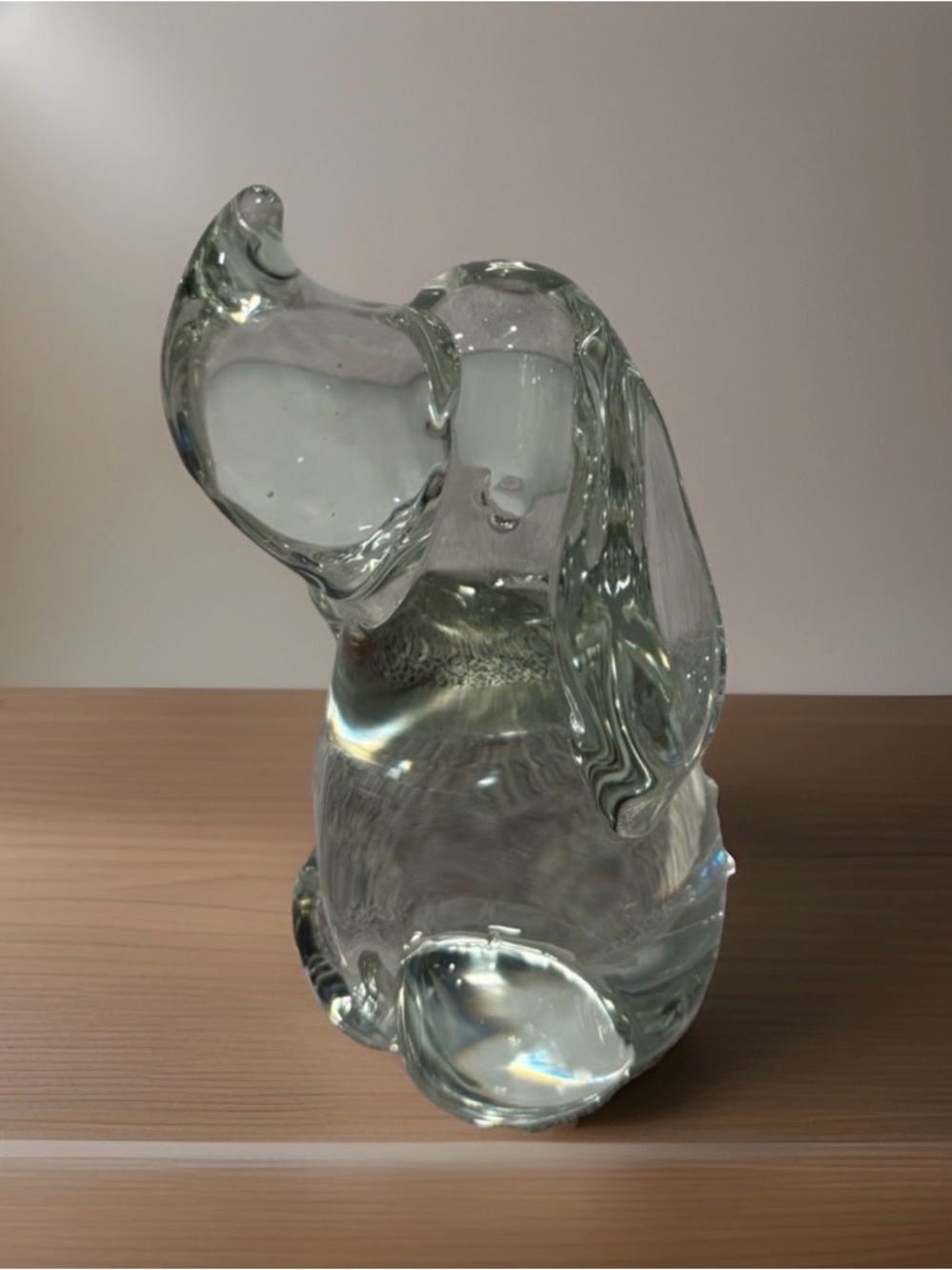 Vintage Glass Dog Paperweight